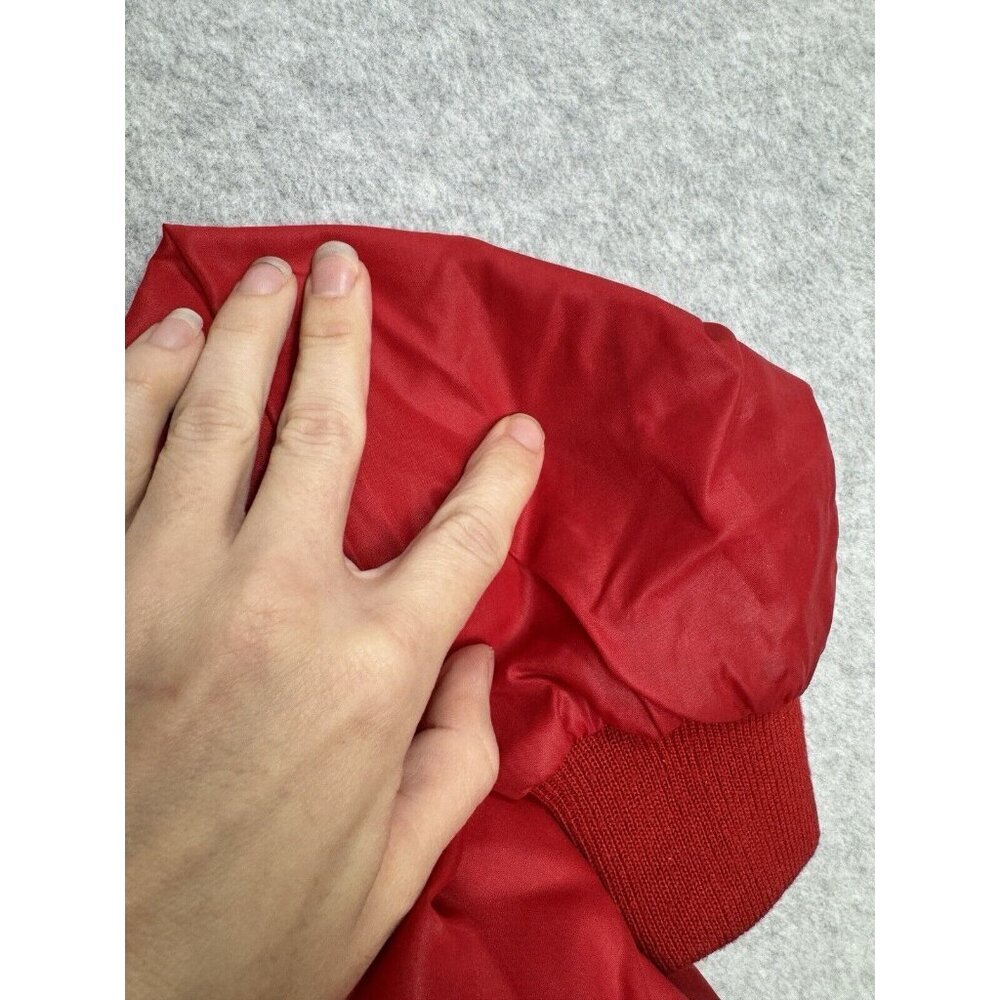 VTG Sawgrass Florida Golf‎ Country Club Rain Jacket M Izod Red Packable Hood EUC - Picture 15 of 16